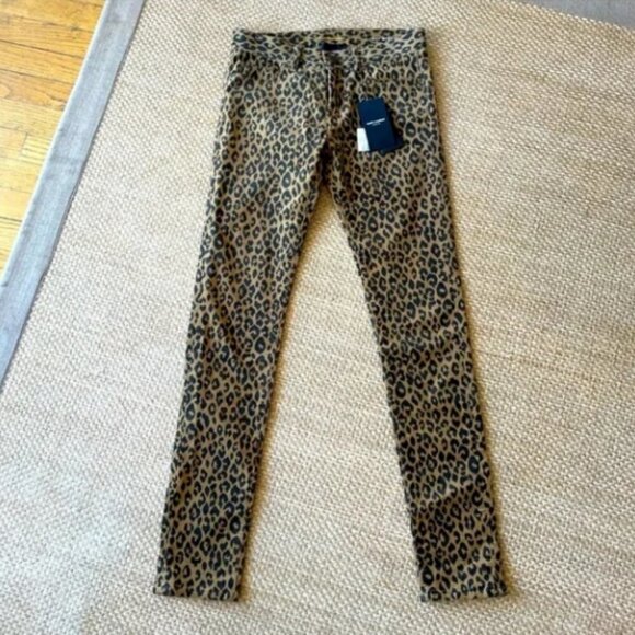 YSL Animal Print Straight Leg Pants - Picture 2 of 13